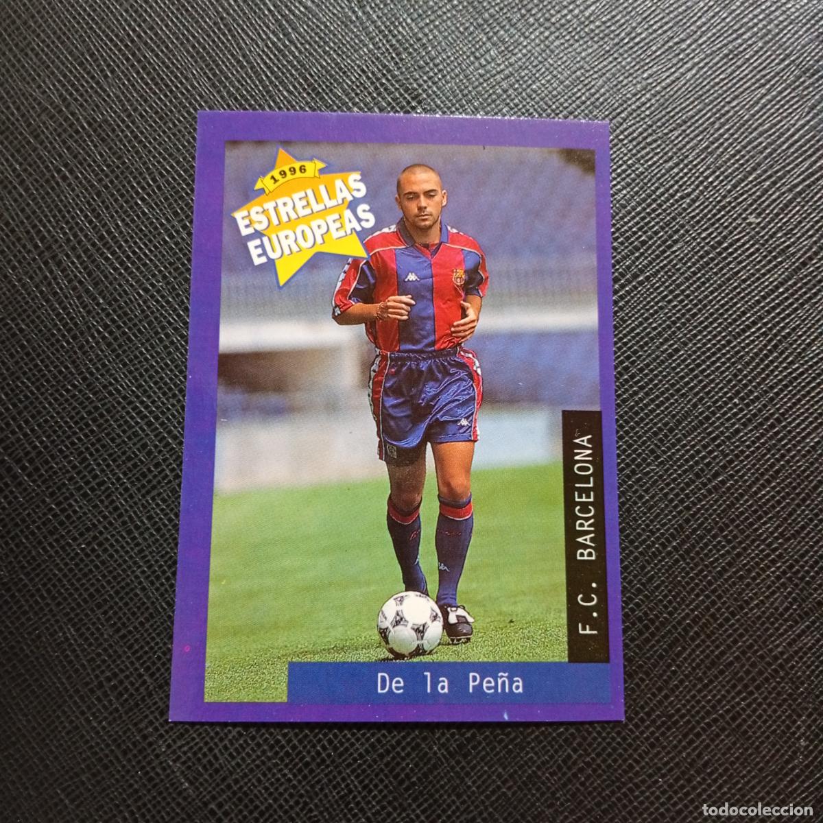 Cromos de f&uacute;tbol: 41 DE LA PE&Ntilde;A BARCELONA PANINI ESTRELLAS EUROPEAS 1996 CROMO FUTBOL 96 - A33 PG26 B