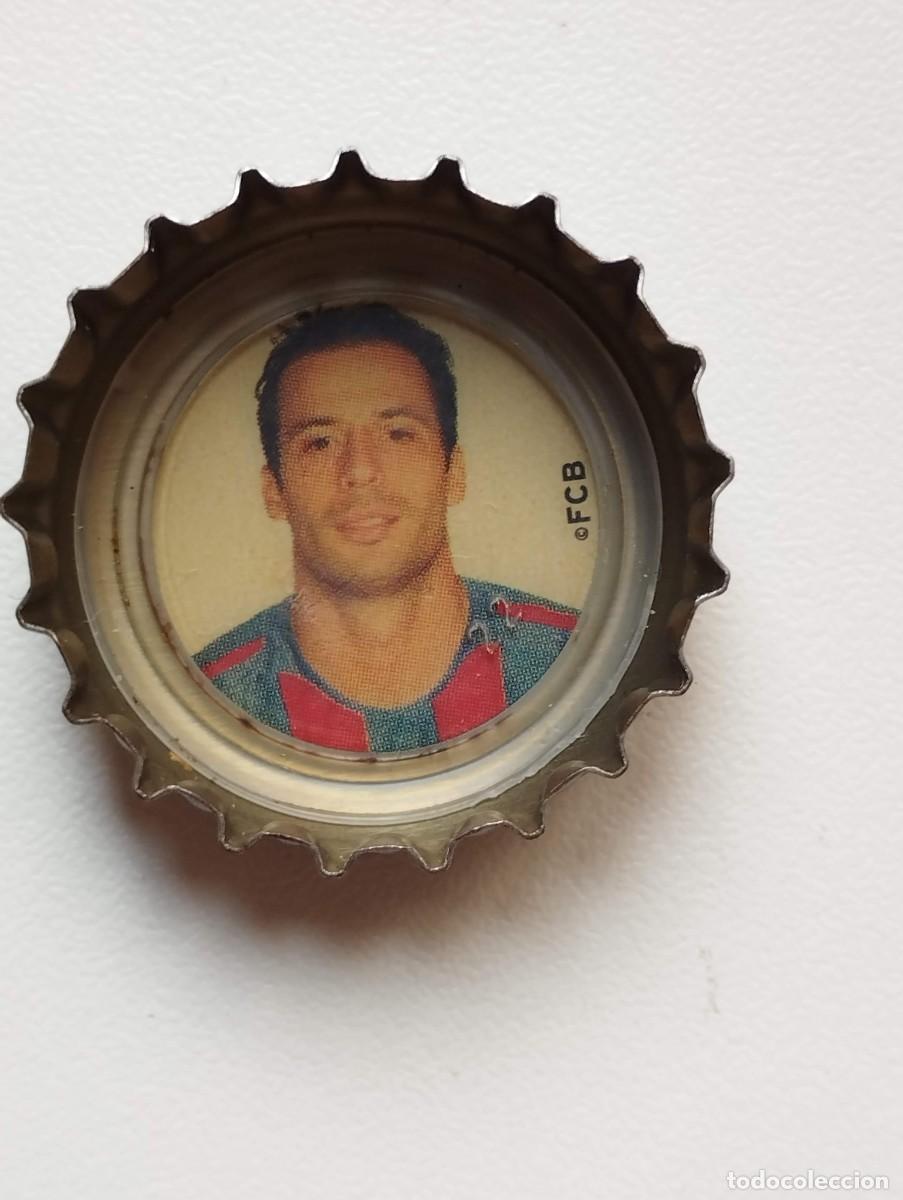 Cromos de f&uacute;tbol: CHAPA, TAPA CORONA COCA COLA - CAPS - TAPON - FC BARCELONA 2005 FONDO BLANCO LUDOVIC GIULY