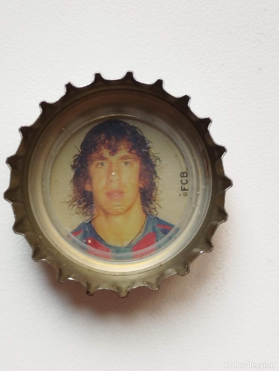 Cromos de f&uacute;tbol: CHAPA, TAPA CORONA COCA COLA - CAPS - TAPON - FC BARCELONA 2005 FONDO BLANCO CARLES PUYOL