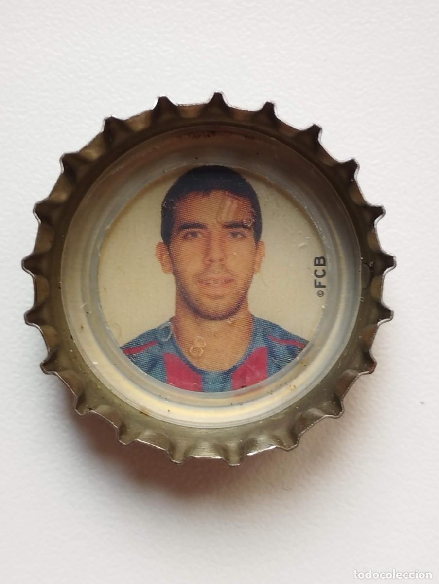 Cromos de f&uacute;tbol: CHAPA, TAPA CORONA COCA COLA - CAPS - TAPON - FC BARCELONA 2005 FONDO BLANCO OLEGUER