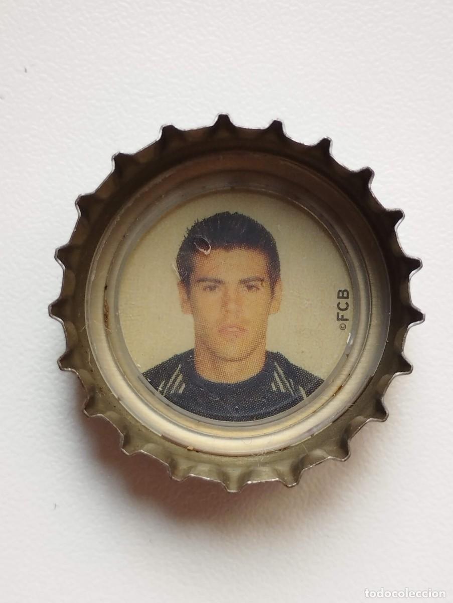 Cromos de f&uacute;tbol: CHAPA, TAPA CORONA COCA COLA - CAPS - TAPON - FC BARCELONA 2005 FONDO BLANCO VICTOR VALDES