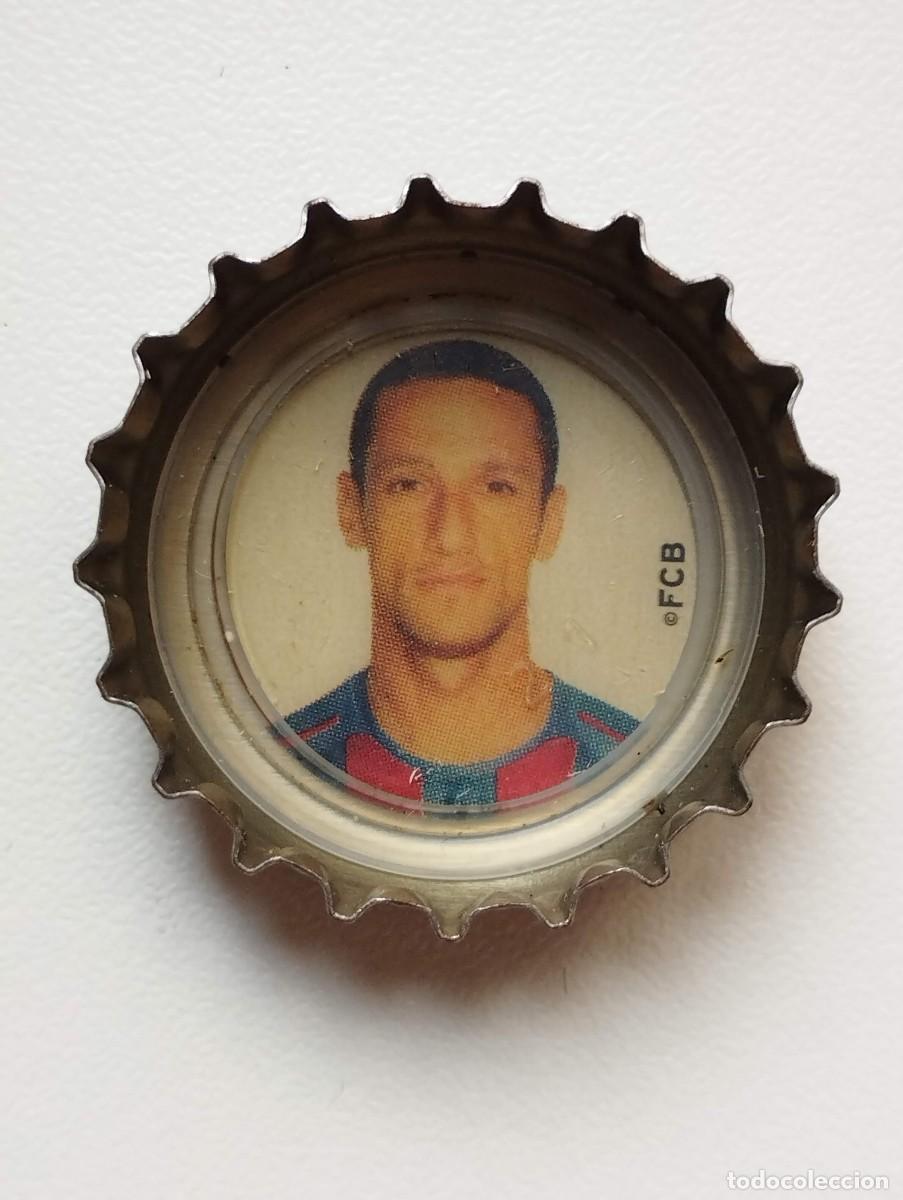 Cromos de f&uacute;tbol: CHAPA, TAPA CORONA COCA COLA - CAPS - TAPON - FC BARCELONA 2005 FONDO BLANCO JULIANO BELLETTI