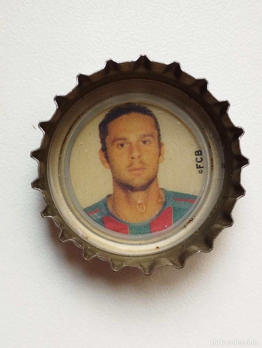 Figurine di Calcio: CHAPA, TAPA CORONA COCA COLA - CAPS - TAPON - FC BARCELONA 2005 FONDO BLANCO THIAGO MOTTA