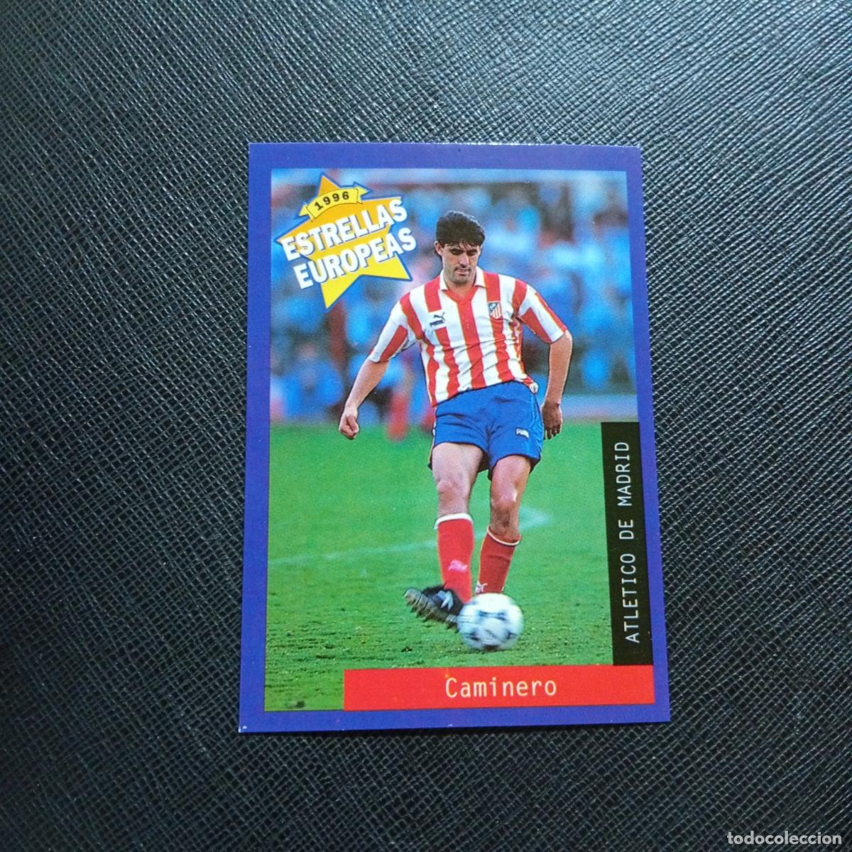 Fu&szlig;ball-Sticker: 49 CAMINERO AT MADRID PANINI ESTRELLAS EUROPEAS 1996 CROMO FUTBOL 96 - A33 PG28