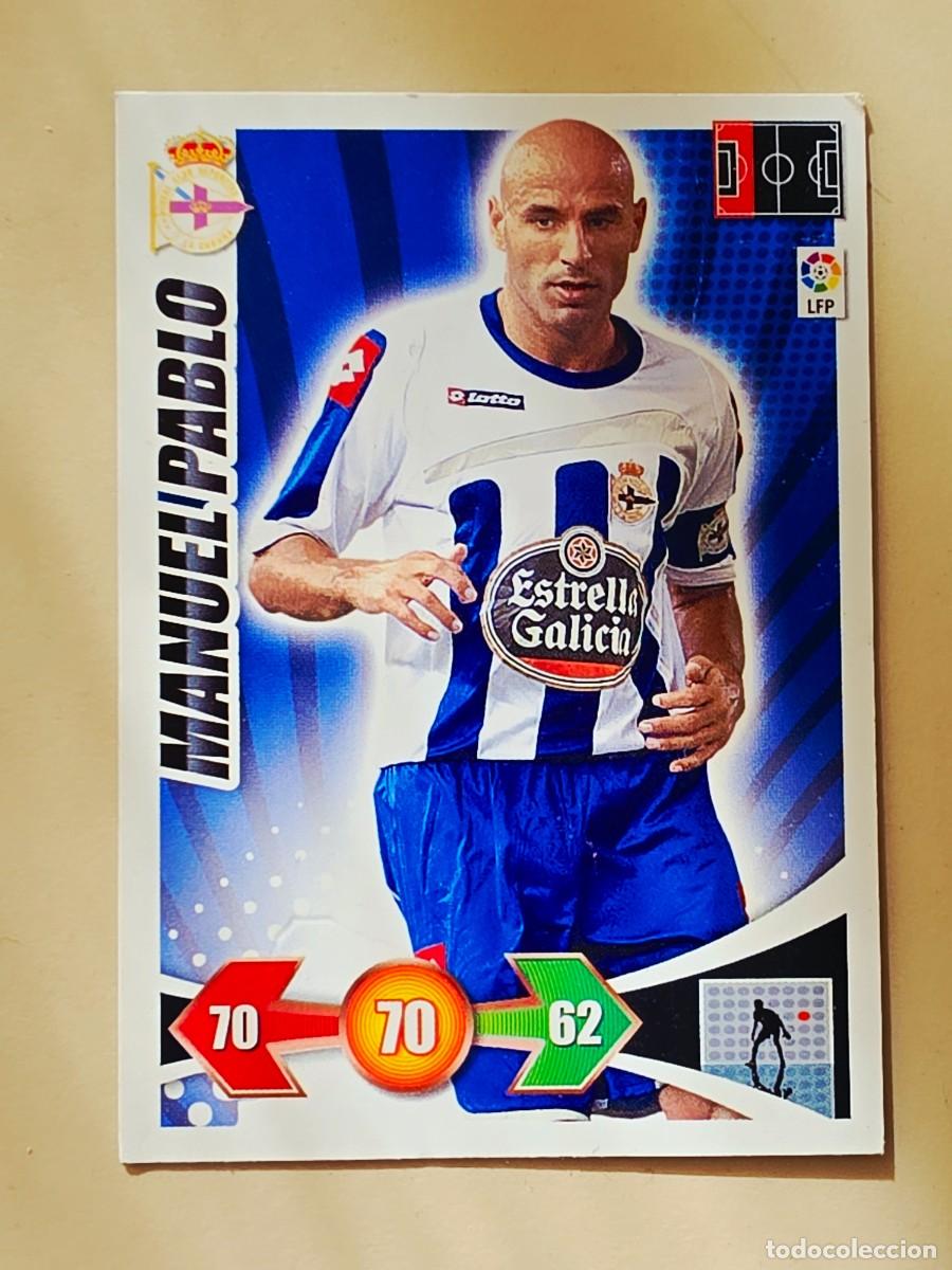 Cromos de f&uacute;tbol: 75 Manuel Pablo, Deportivo de la Coru&ntilde;a, Panini Adrenalyn XL liga bbva 2009 2010 09 10