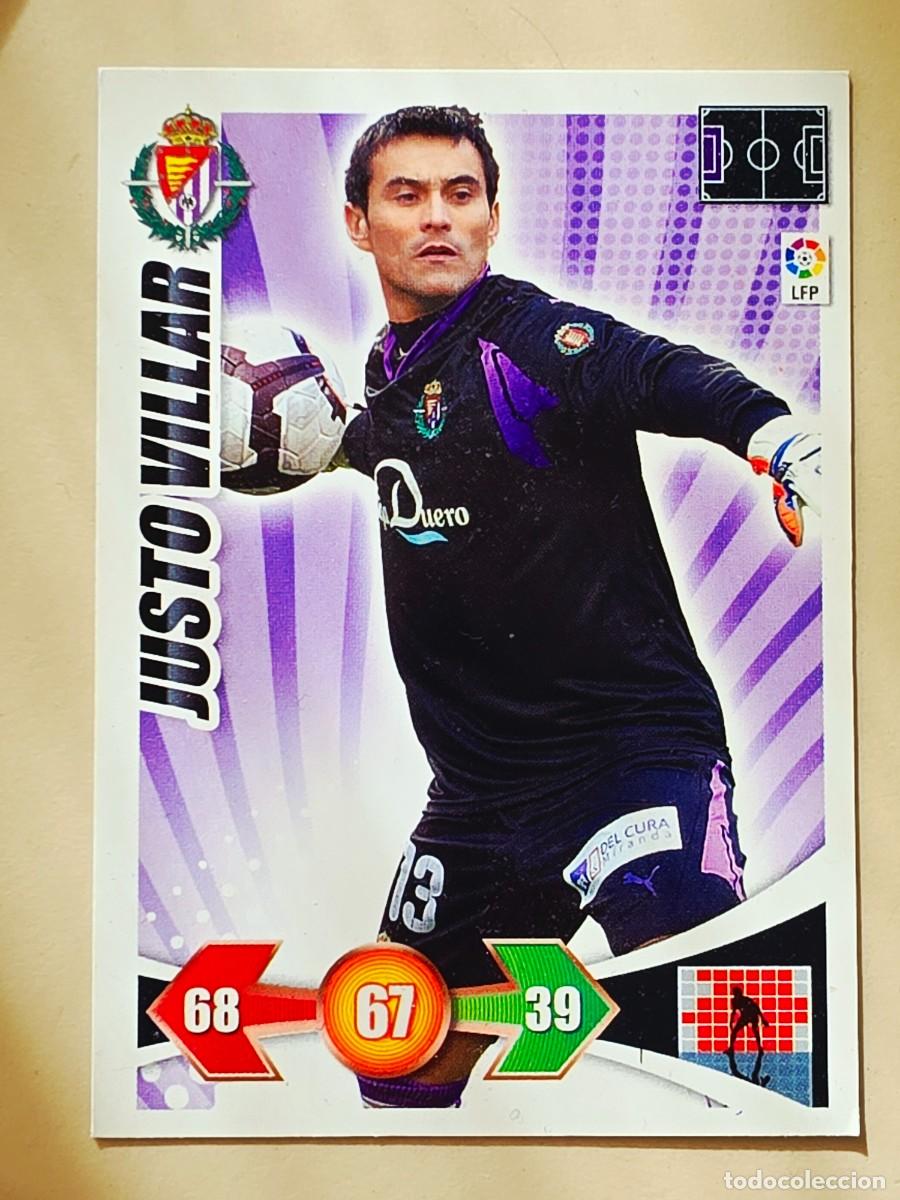 Cromos de f&uacute;tbol: 289 Justo Villar, Real Valladolid, Panini Adrenalyn XL liga bbva 2009 2010 09 10