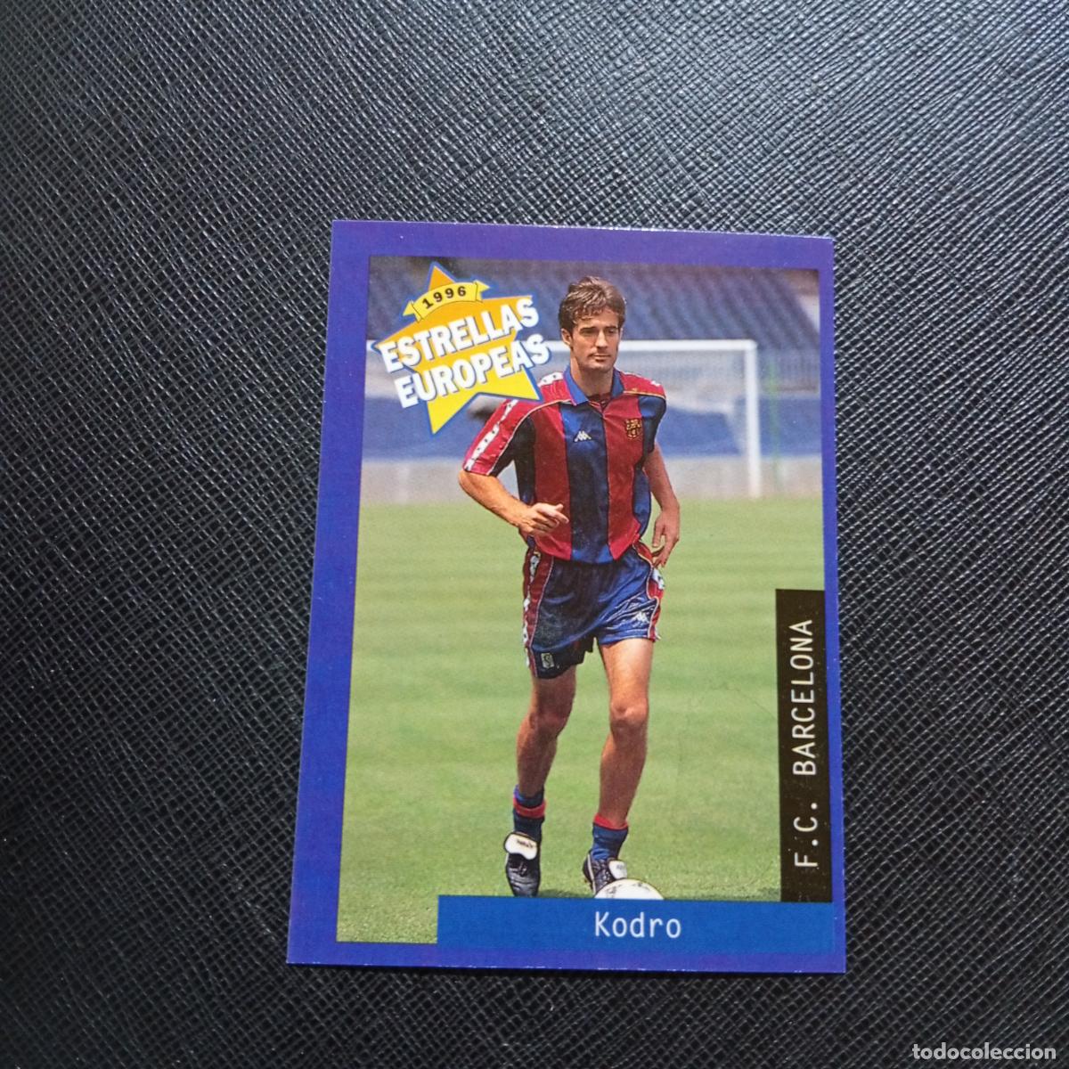 Cromos de f&uacute;tbol: 47 KODRO BARCELONA PANINI ESTRELLAS EUROPEAS 1996 CROMO FUTBOL 96 - A33 PG30
