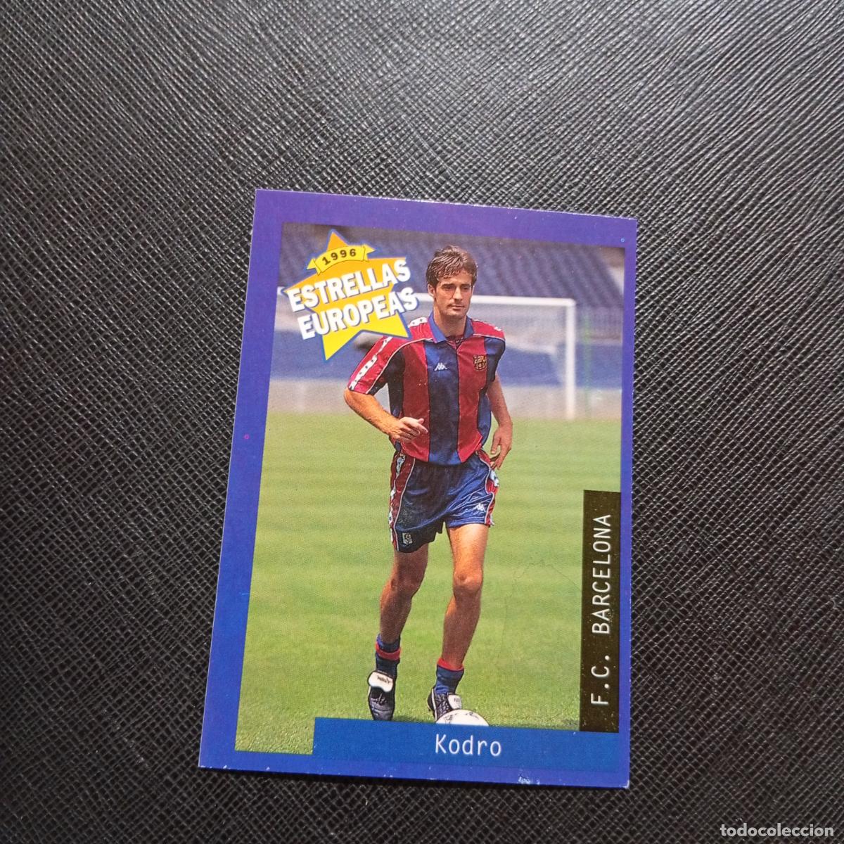 Cromos de f&uacute;tbol: 47 KODRO BARCELONA PANINI ESTRELLAS EUROPEAS 1996 CROMO FUTBOL 96 - A33 PG30 B