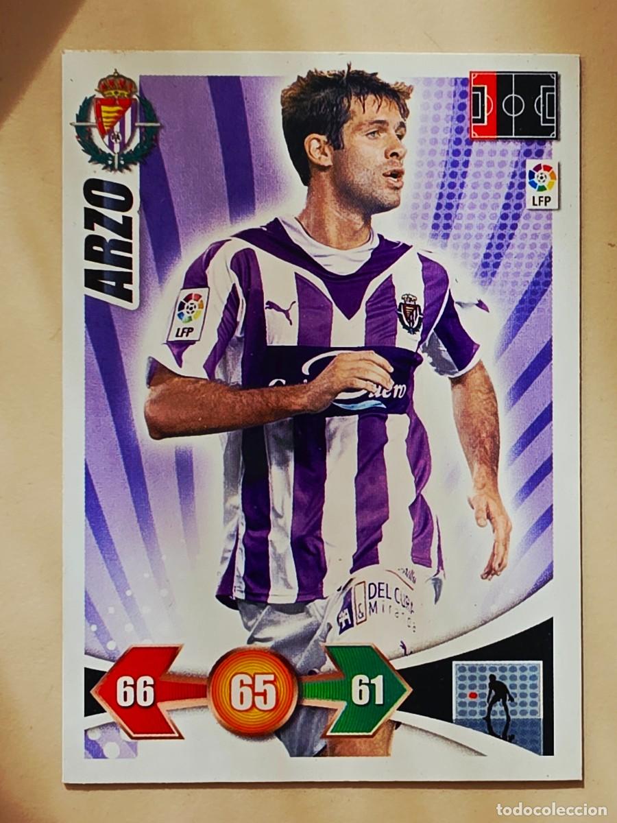 Cromos de f&uacute;tbol: 291 C&eacute;sar Arzo, Real Valladolid, Panini Adrenalyn XL liga bbva 2009 2010 09 10