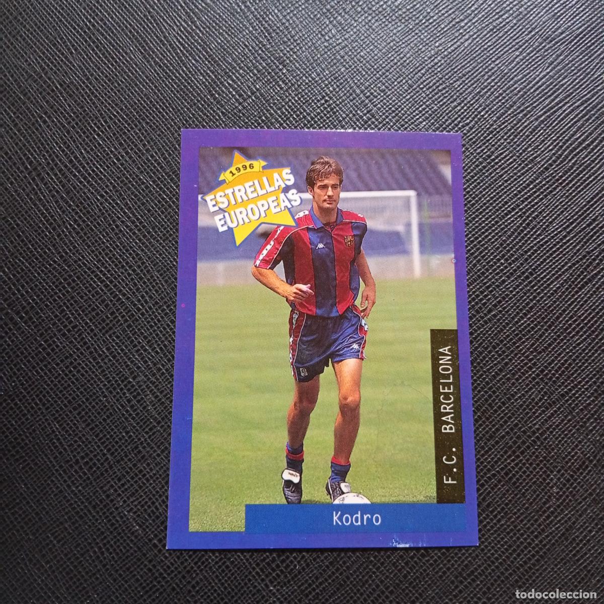Cromos de f&uacute;tbol: 47 KODRO BARCELONA PANINI ESTRELLAS EUROPEAS 1996 CROMO FUTBOL 96 - A33 PG31