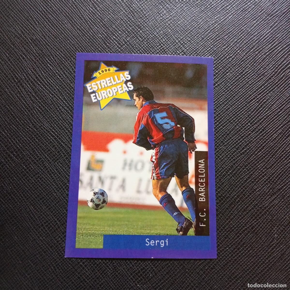 Cromos de f&uacute;tbol: 45 SERGI BARCELONA PANINI ESTRELLAS EUROPEAS 1996 CROMO FUTBOL 96 - A33 PG31