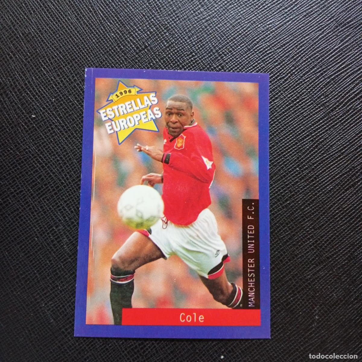 Fu&szlig;ball-Sticker: 67 COLE MANCHESTER UNITED PANINI ESTRELLAS EUROPEAS 1996 CROMO FUTBOL 96 - A33 PG30