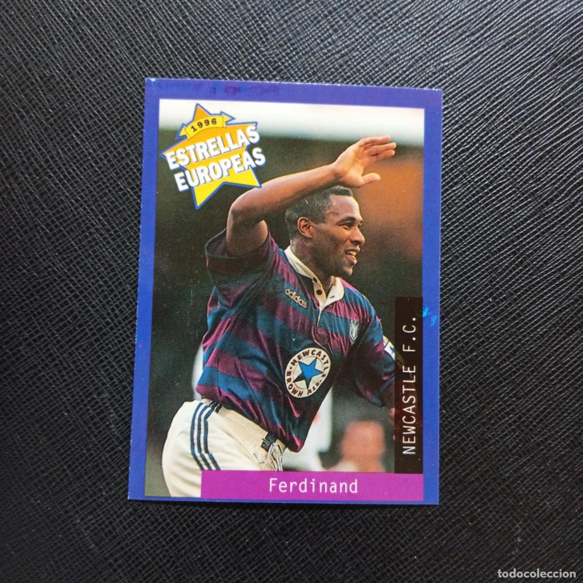 Cartes &agrave; collectionner de Football: 61 FERDINAND NEWCASTLE PANINI ESTRELLAS EUROPEAS 1996 CROMO FUTBOL 96 - A33 PG34 B