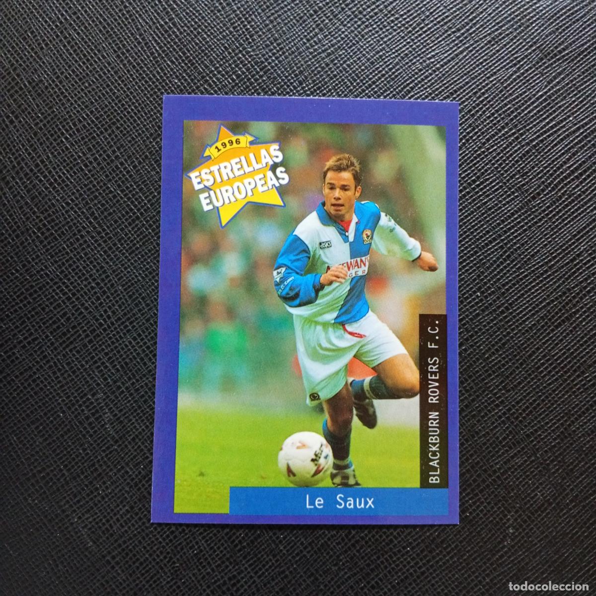 Cromos de f&uacute;tbol: 37 LE SAUX BLACKBURN ROVERS PANINI ESTRELLAS EUROPEAS 1996 CROMO FUTBOL 96 - A33 PG32