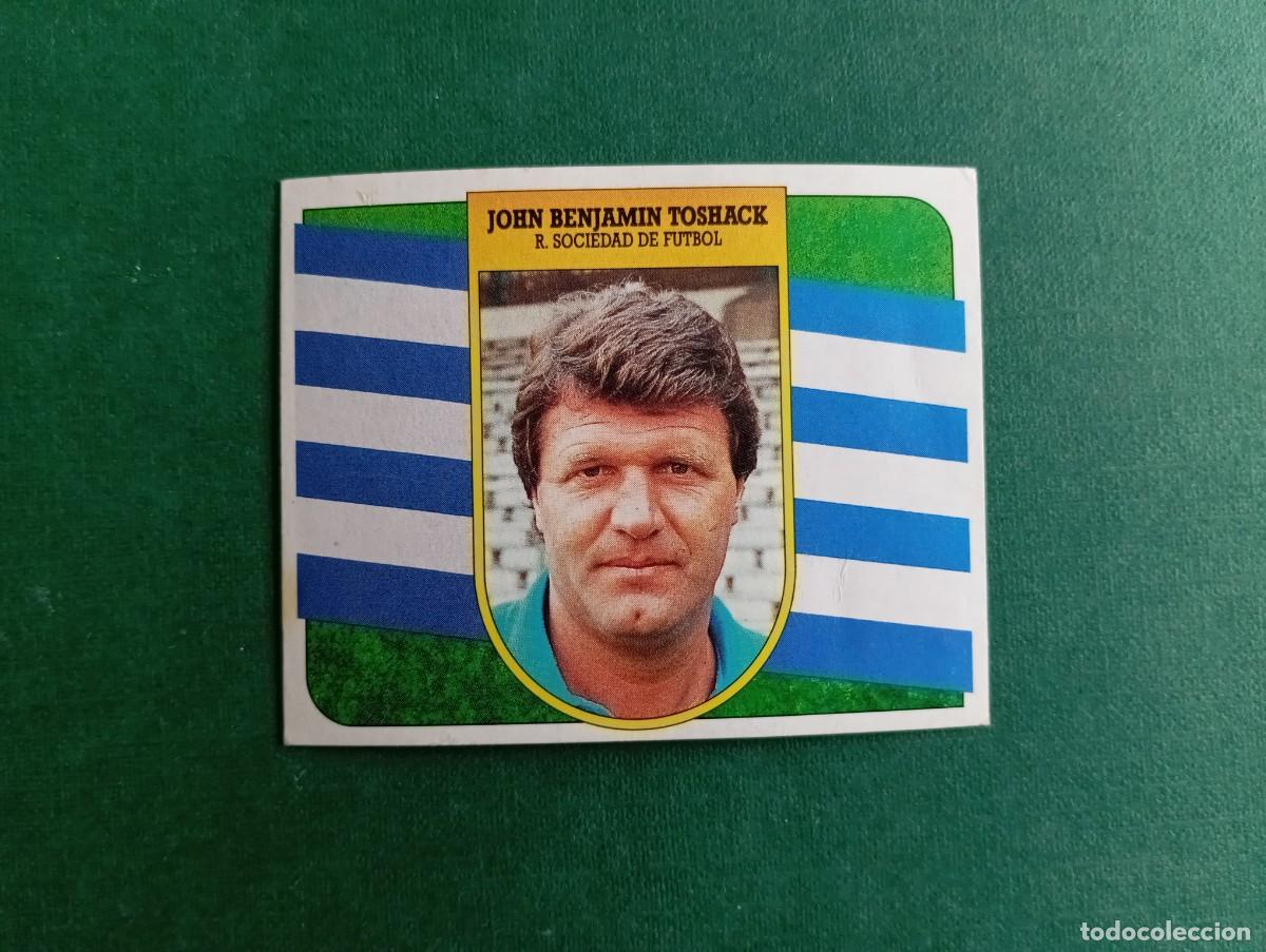 Figurine di Calcio: Liga Este 1991 1992 91 92 REAL SOCIEDAD JOHN BENJAMIN TOSHACK ENTRENADOR NUNCA PEGADO