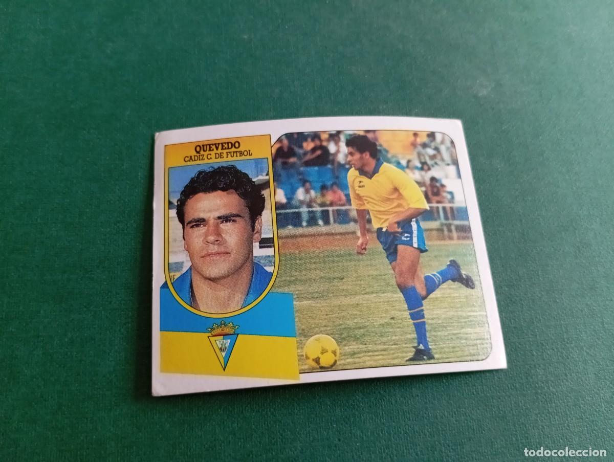Cromos de f&uacute;tbol: Liga Este 1991 1992 91 92 CADIZ CF QUEVEDO NUNCA PEGADO