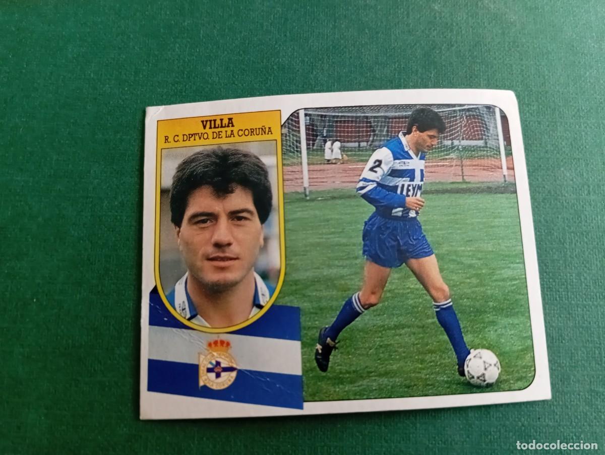 Cromos de f&uacute;tbol: Liga Este 1991 1992 91 92 DEPORTIVO CORU&Ntilde;A VILLA NUNCA PEGADO