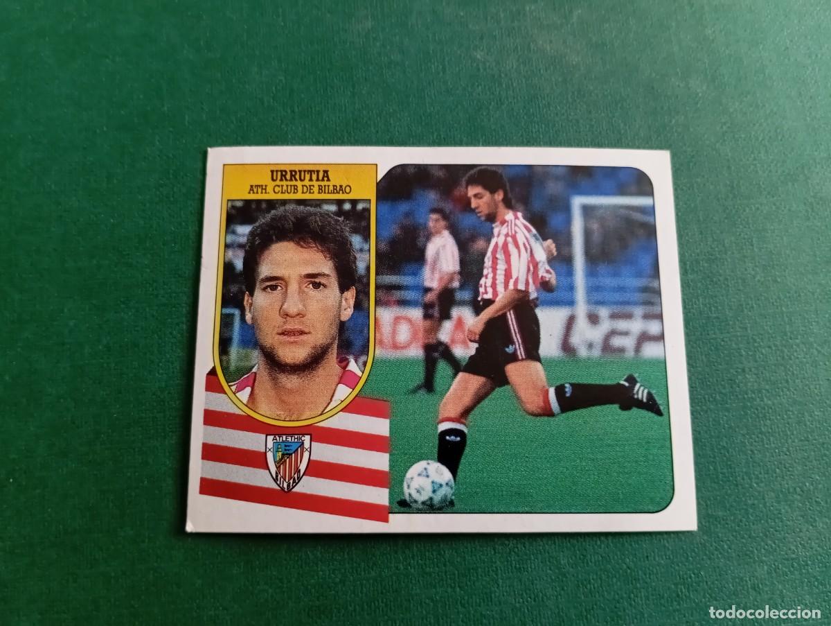 Cromos de f&uacute;tbol: Liga Este 1991 1992 91 92 ATHLETIC DE BILBAO URRUTIA NUNCA PEGADO