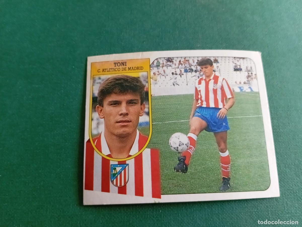Cromos de f&uacute;tbol: Liga Este 1991 1992 91 92 ATL&Eacute;TICO MADRID TONI NUNCA PEGADO