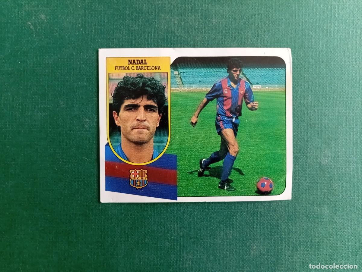 Cromos de f&uacute;tbol: Liga Este 1991 1992 91 92 FC BARCELONA NADAL NUNCA PEGADO Fichajes 1