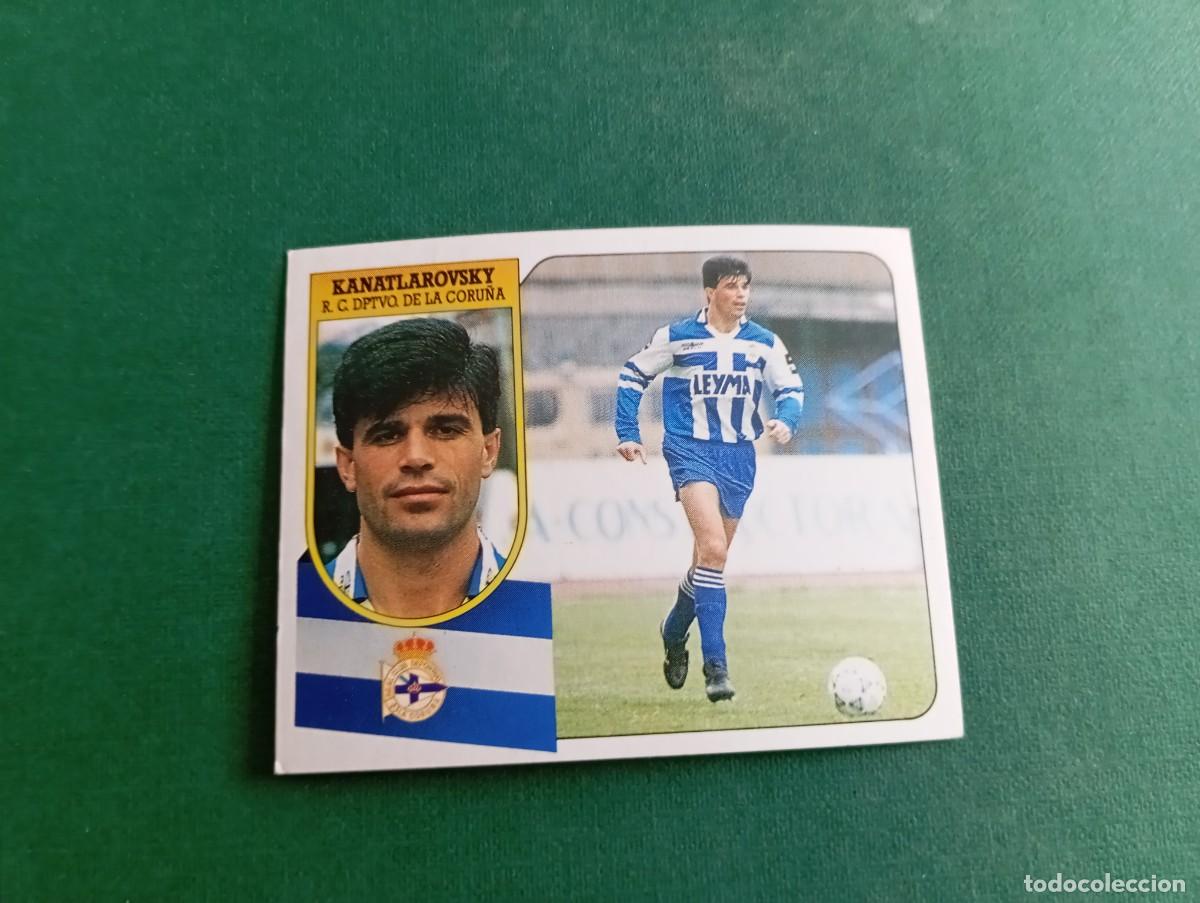 Football Stickers: Liga Este 1991 1992 91 92 DEPORTIVO CORU&Ntilde;A KANATLAROVSKY NUNCA PEGADO