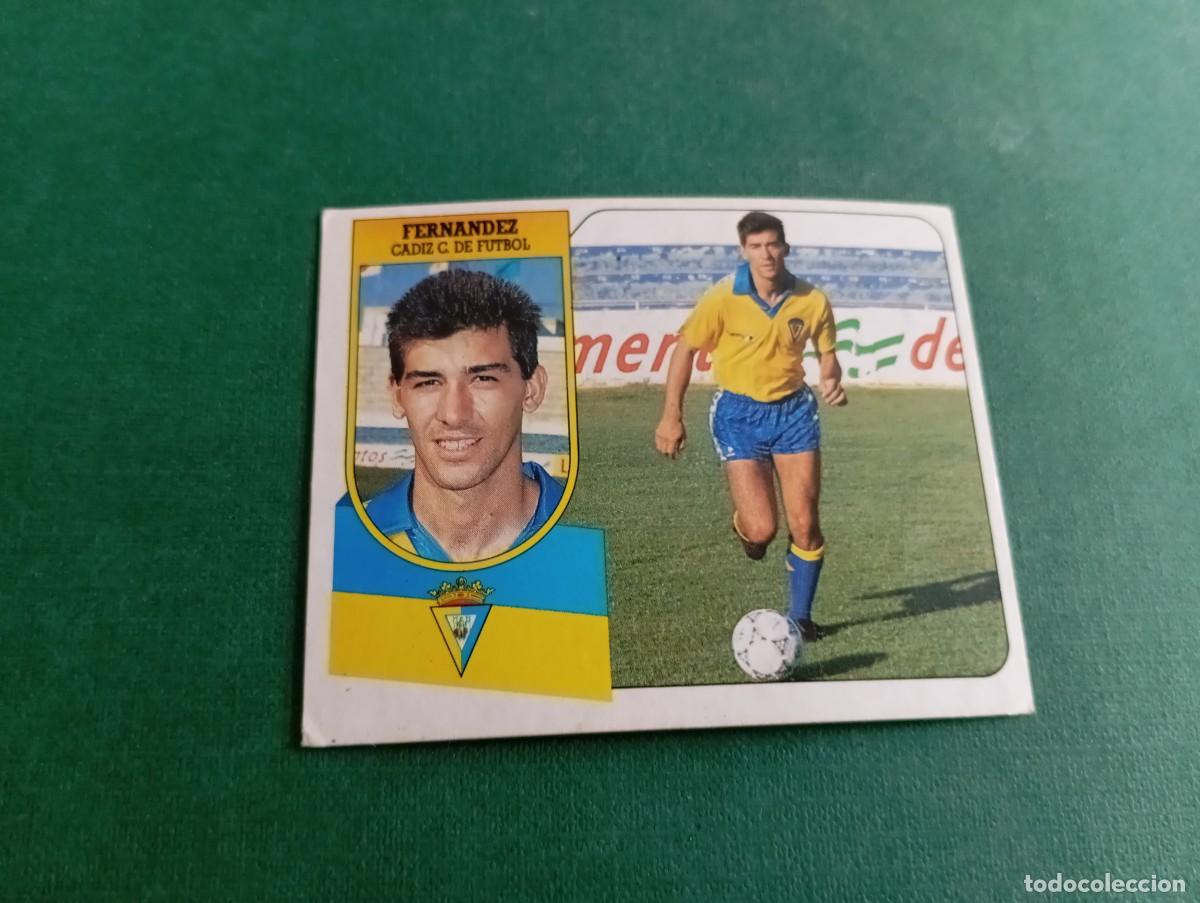 Football Stickers: Liga Este 1991 1992 91 92 CADIZ CF FERNANDEZ NUNCA PEGADO