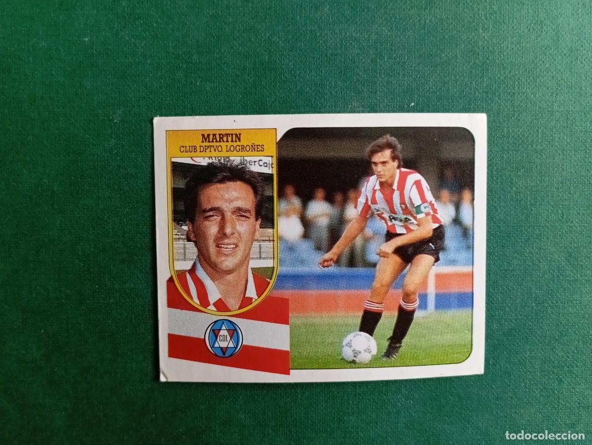 Football Stickers: Liga Este 1991 1992 91 92 LOGRO&Ntilde;&Eacute;S MARTIN NUNCA PEGADO