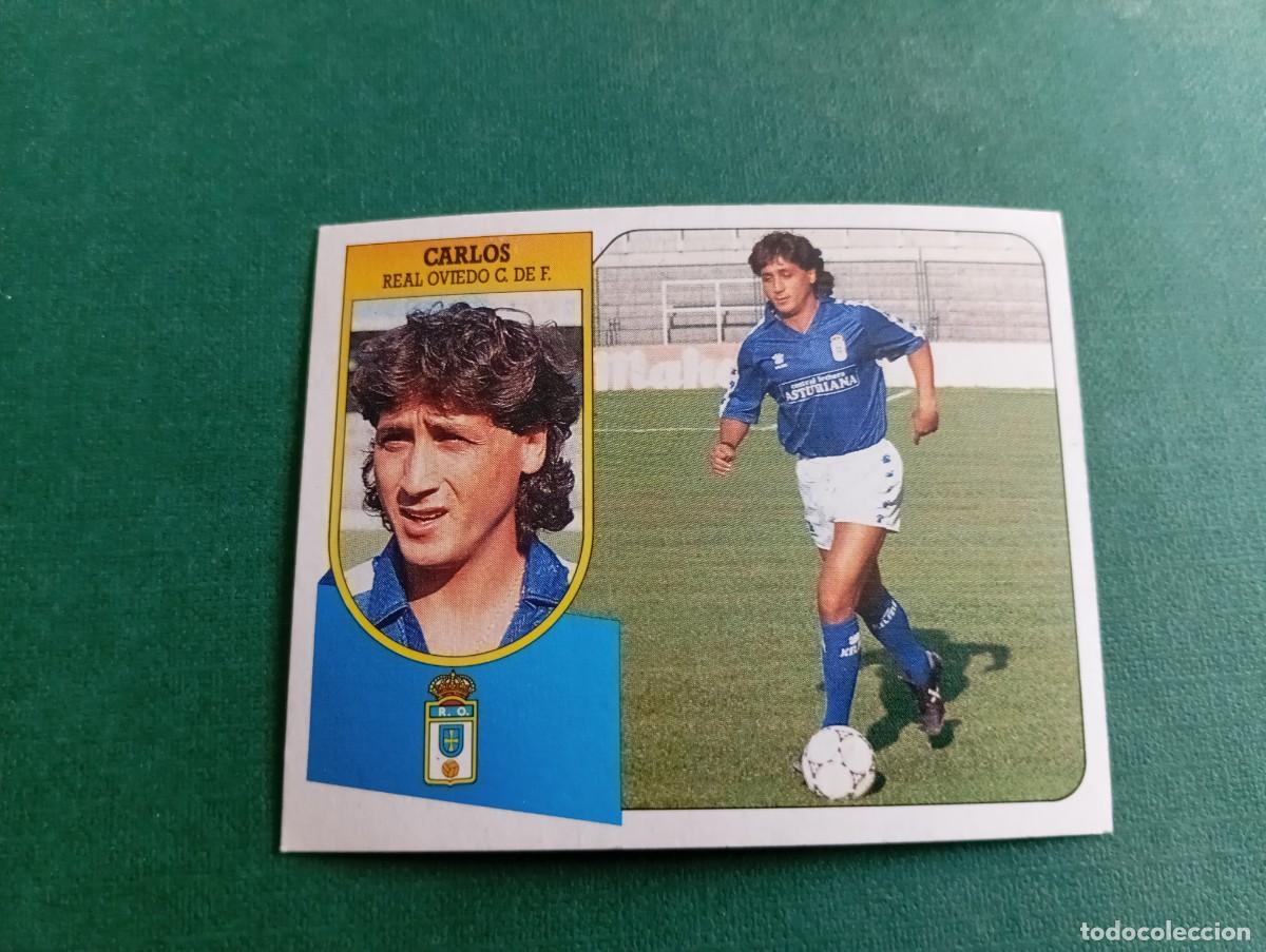 Figurine di Calcio: Liga Este 1991 1992 91 92 REAL OVIEDO CARLOS NUNCA PEGADO