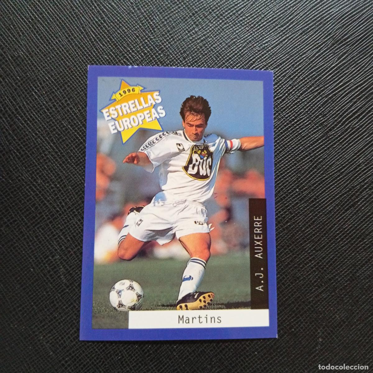 Cromos de f&uacute;tbol: 110 MARTINS AUXERRE PANINI ESTRELLAS EUROPEAS 1996 CROMO FUTBOL 96 - A33 PG37