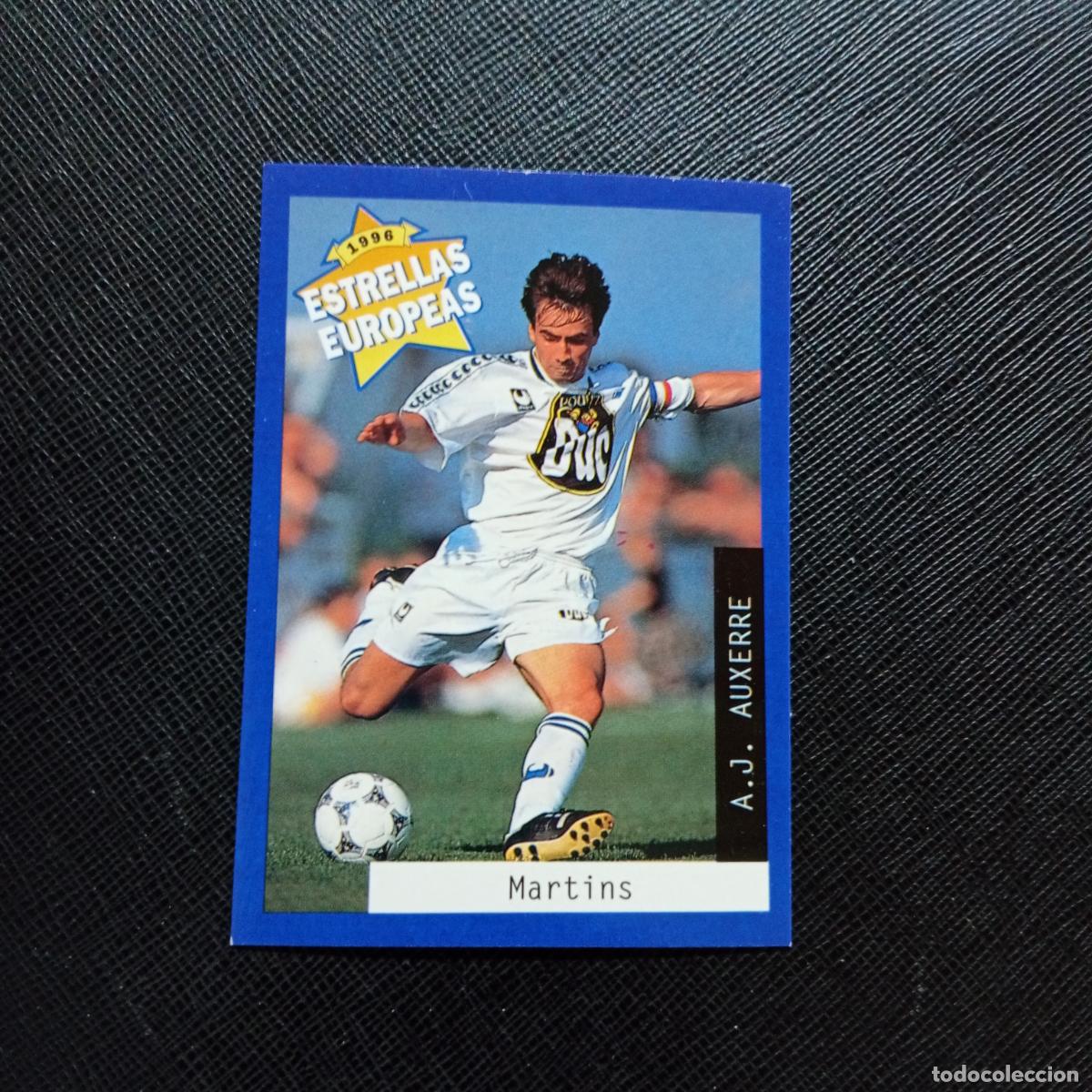 Cromos de f&uacute;tbol: 110 MARTINS AUXERRE PANINI ESTRELLAS EUROPEAS 1996 CROMO FUTBOL 96 - A33 PG38