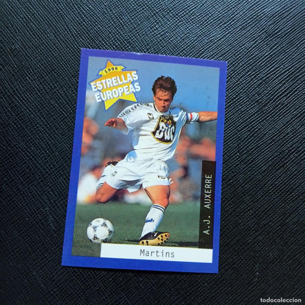 Cromos de f&uacute;tbol: 110 MARTINS AUXERRE PANINI ESTRELLAS EUROPEAS 1996 CROMO FUTBOL 96 - A33 PG38 B