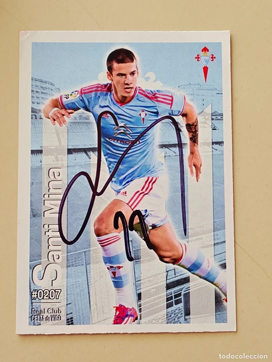 Cartes &agrave; collectionner de Football: Cromo firmado de Santi Mina con aut&oacute;grafo, RC Celta de Vigo
