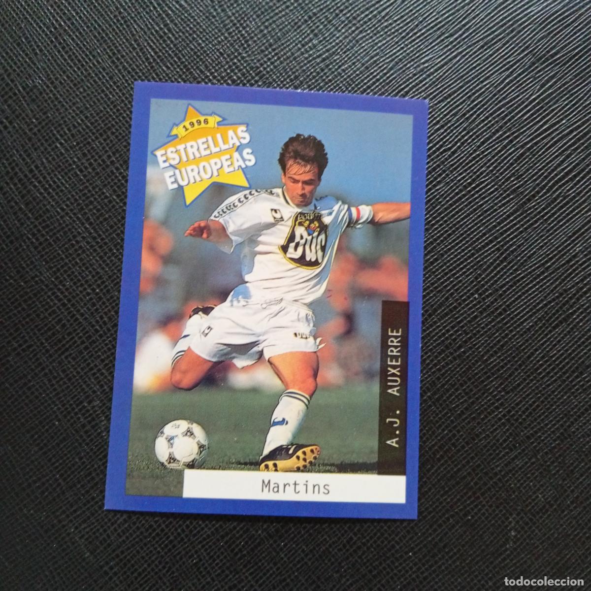 Cromos de f&uacute;tbol: 110 MARTINS AUXERRE PANINI ESTRELLAS EUROPEAS 1996 CROMO FUTBOL 96 - A33 PG40