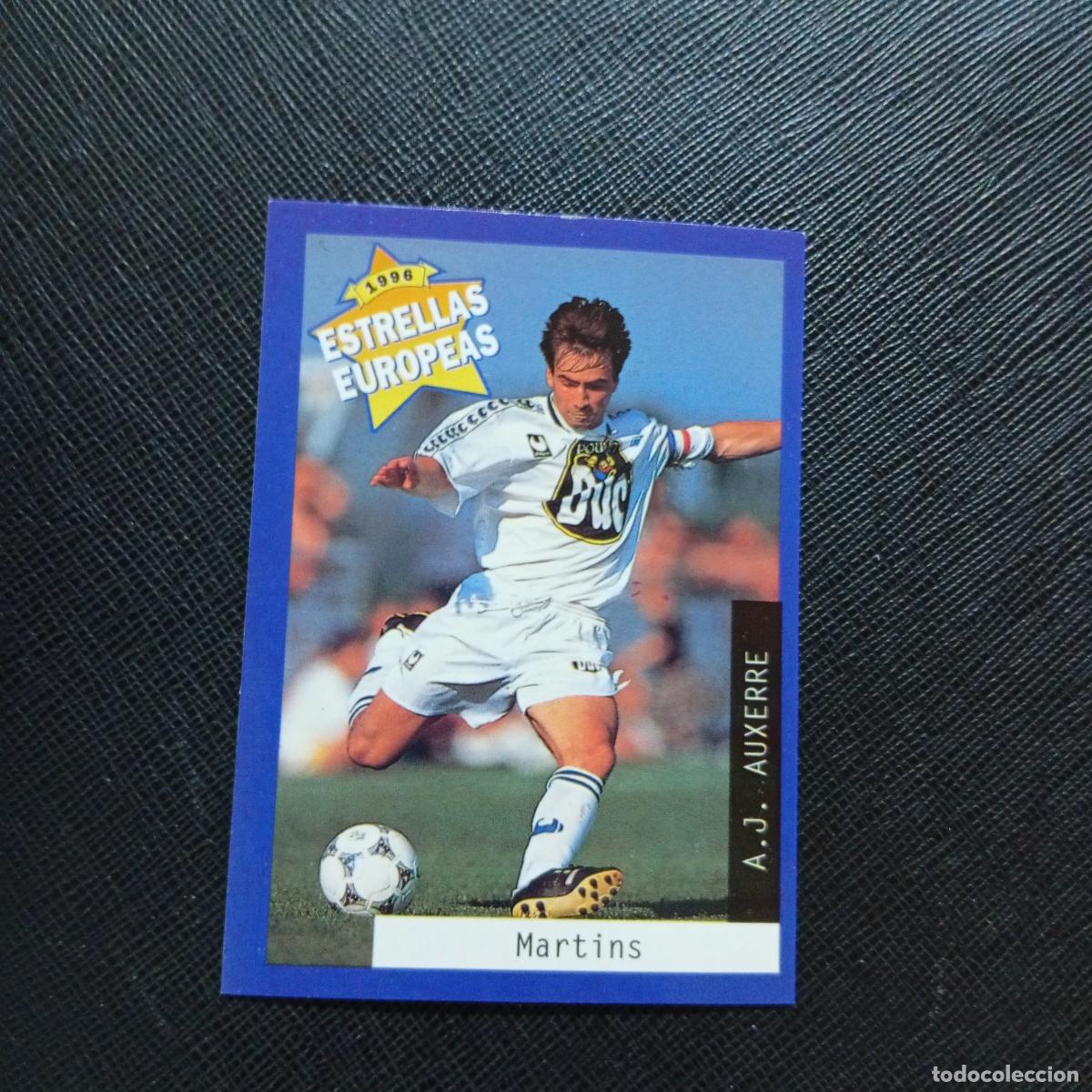 Cromos de f&uacute;tbol: 110 MARTINS AUXERRE PANINI ESTRELLAS EUROPEAS 1996 CROMO FUTBOL 96 - A33 PG40 B
