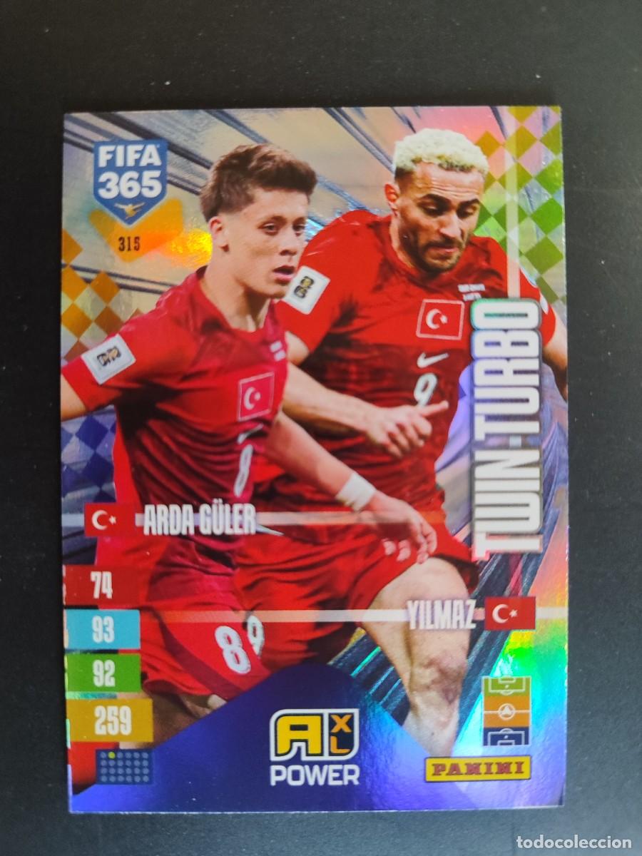 Cromos de f&uacute;tbol: ADRENALYN XL FIFA 365 2027 CARD TWIN TURBO GULER/YILMAZ TURQUIA # 298 PANINI