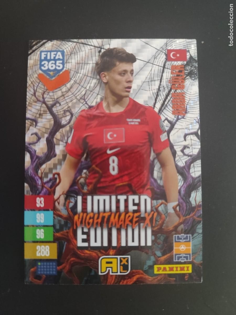 Cromos de f&uacute;tbol: ADRENALYN XL FIFA 365 2027 CARD LIMITED EDITION NIGHTMARE XI GULER TURQUIA # PANINI