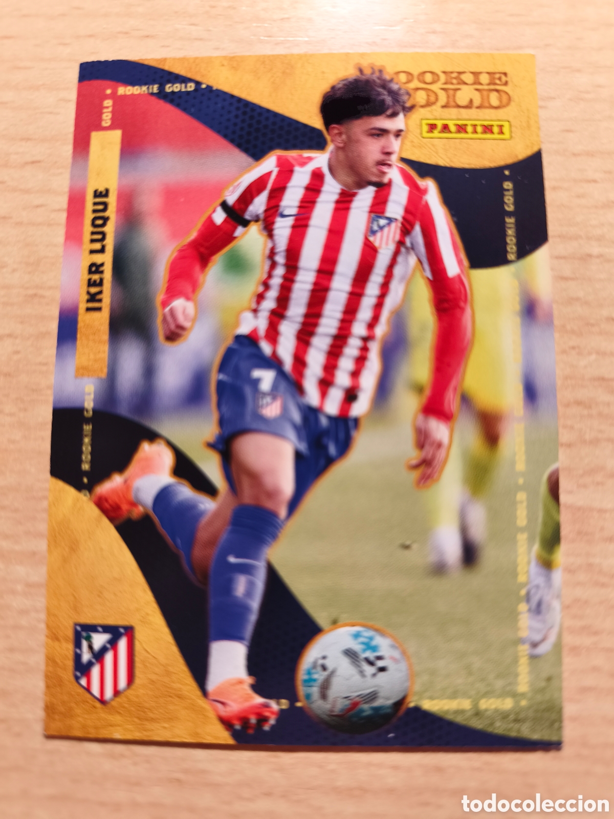 Cromos de f&uacute;tbol: 58 IKER LUQUE ROOKIE GOLD PANINI CLUB ATL&Eacute;TICO DE MADRID 2025 2026 PANINI 25 26