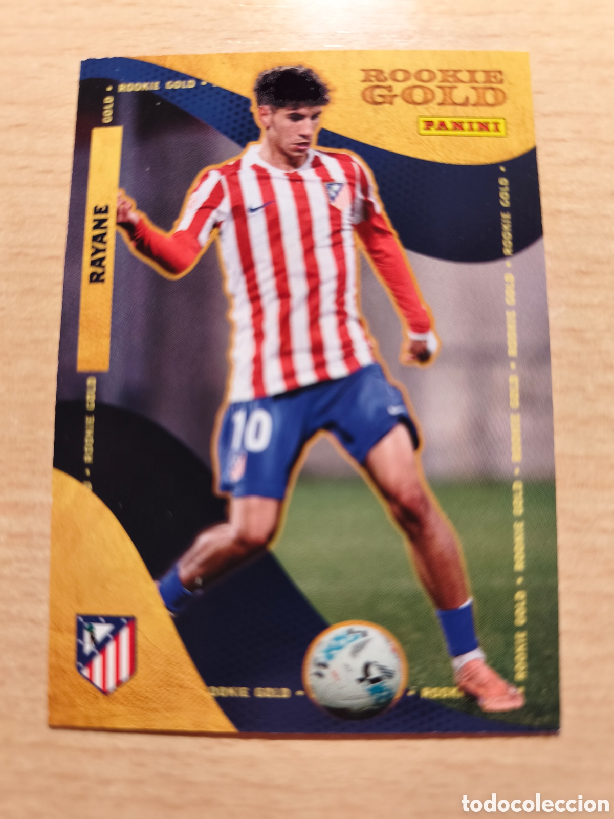 Cromos de f&uacute;tbol: 59 RAYANE ROOKIE GOLD PANINI CLUB ATL&Eacute;TICO DE MADRID 2025 2026 PANINI 25 26