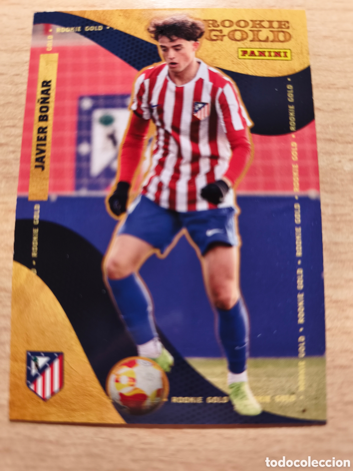 Cromos de f&uacute;tbol: 56 JAVIER BO&Ntilde;AR ROOKIE GOLD PANINI CLUB ATL&Eacute;TICO DE MADRID 2025 2026 PANINI 25 26