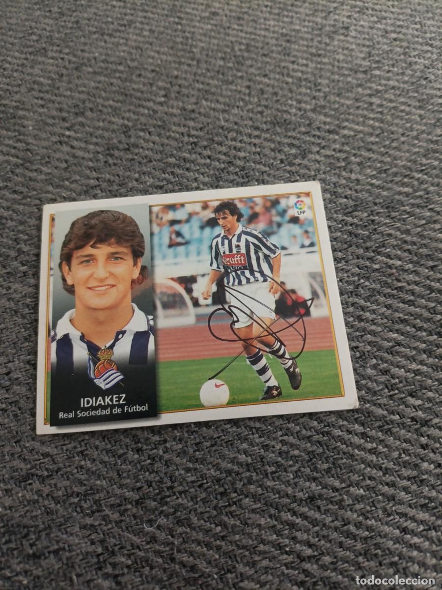 Cromos de f&uacute;tbol: Auto original de Idiakez real sociedad