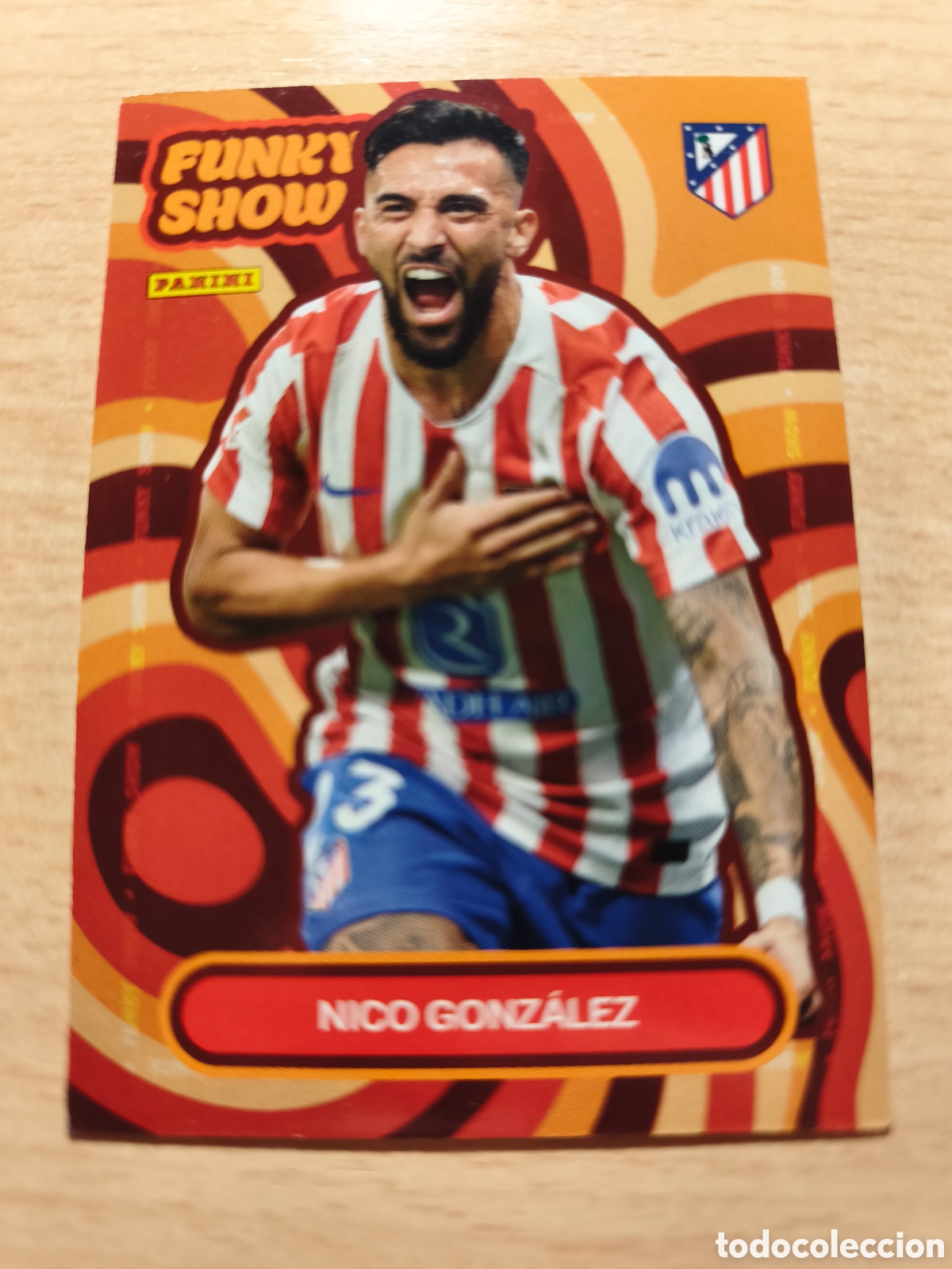 Cromos de f&uacute;tbol: 51 NICO GONZ&Aacute;LEZ FUNKY SHOW PANINI CLUB ATL&Eacute;TICO DE MADRID 2025 2026 PANINI 25 26