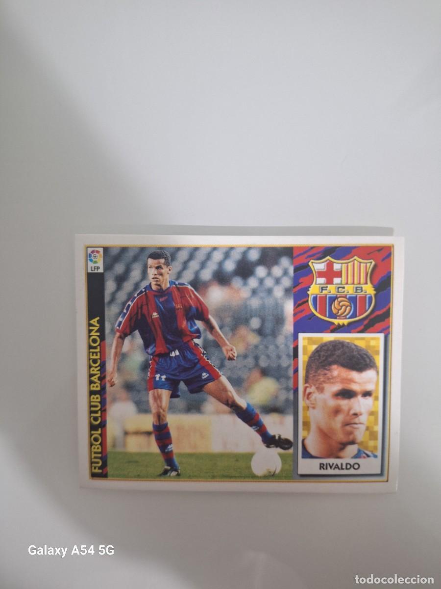Cromos de f&uacute;tbol: COLOCA RIVALDO BARCELONA ESTE 97 98 SIN PEGAR