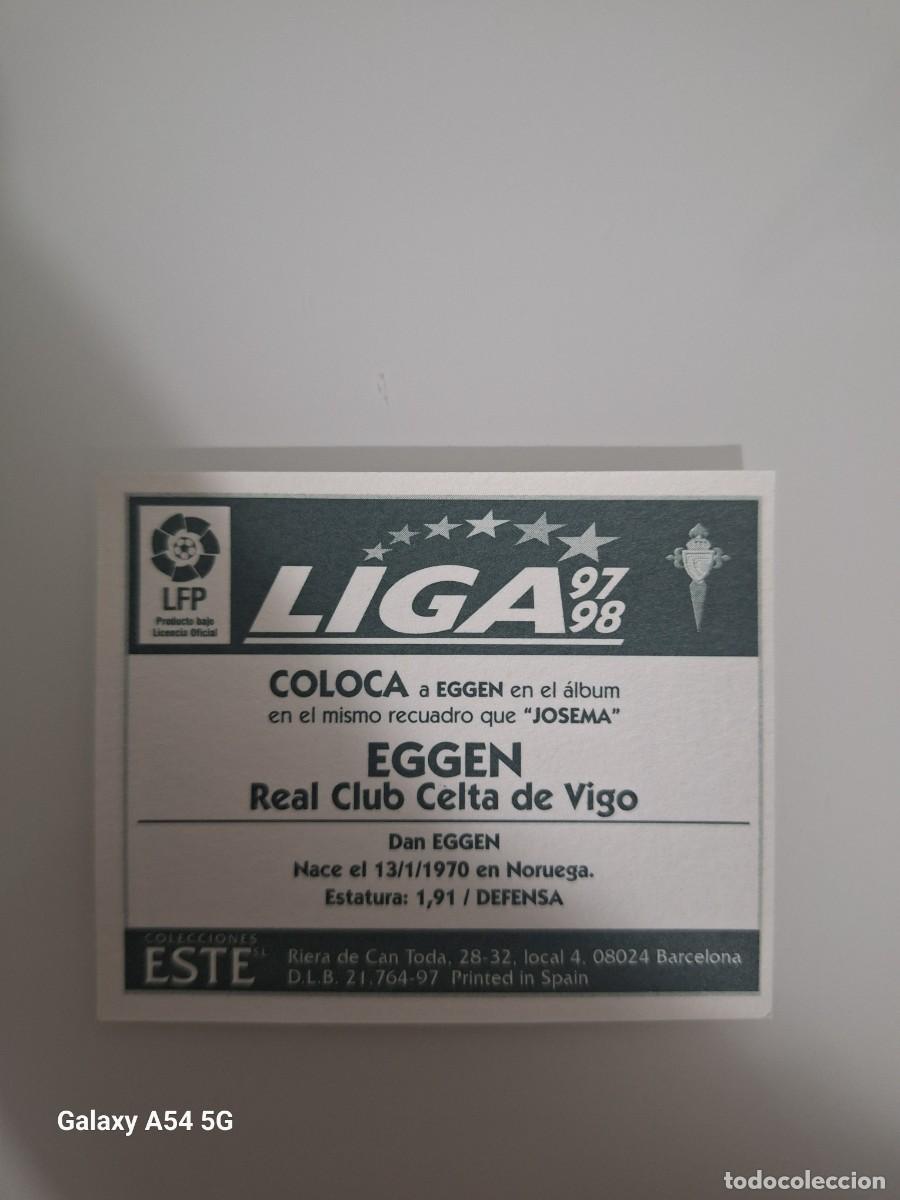 Cromos de f&uacute;tbol: COLOCA EGGEN CELTA ESTE 97 98 SIN PEGAR - Foto 2