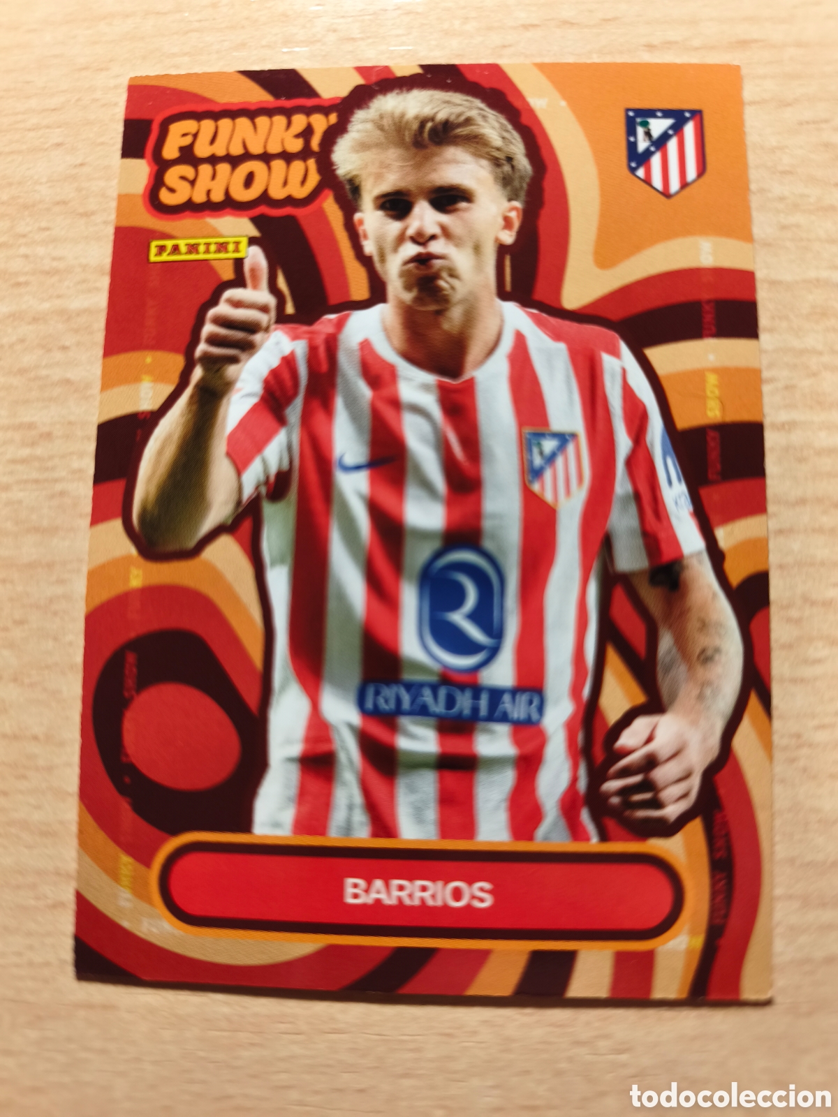 Cromos de f&uacute;tbol: 49 PABLO BARRIOS FUNKY SHOW PANINI CLUB ATL&Eacute;TICO DE MADRID 2025 2026 PANINI 25 26