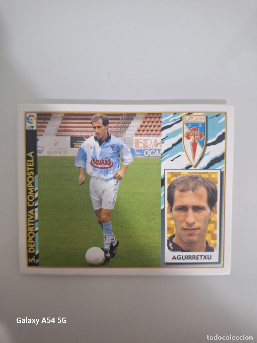 Cromos de f&uacute;tbol: COLOCA AGUIRRETXU COMPOSTELA ESTE 97 98 SIN PEGAR