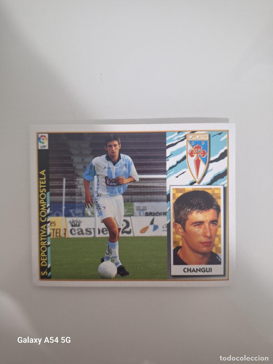Cromos de f&uacute;tbol: COLOCA CHANGUI COMPOSTELA ESTE 97 98 SIN PEGAR