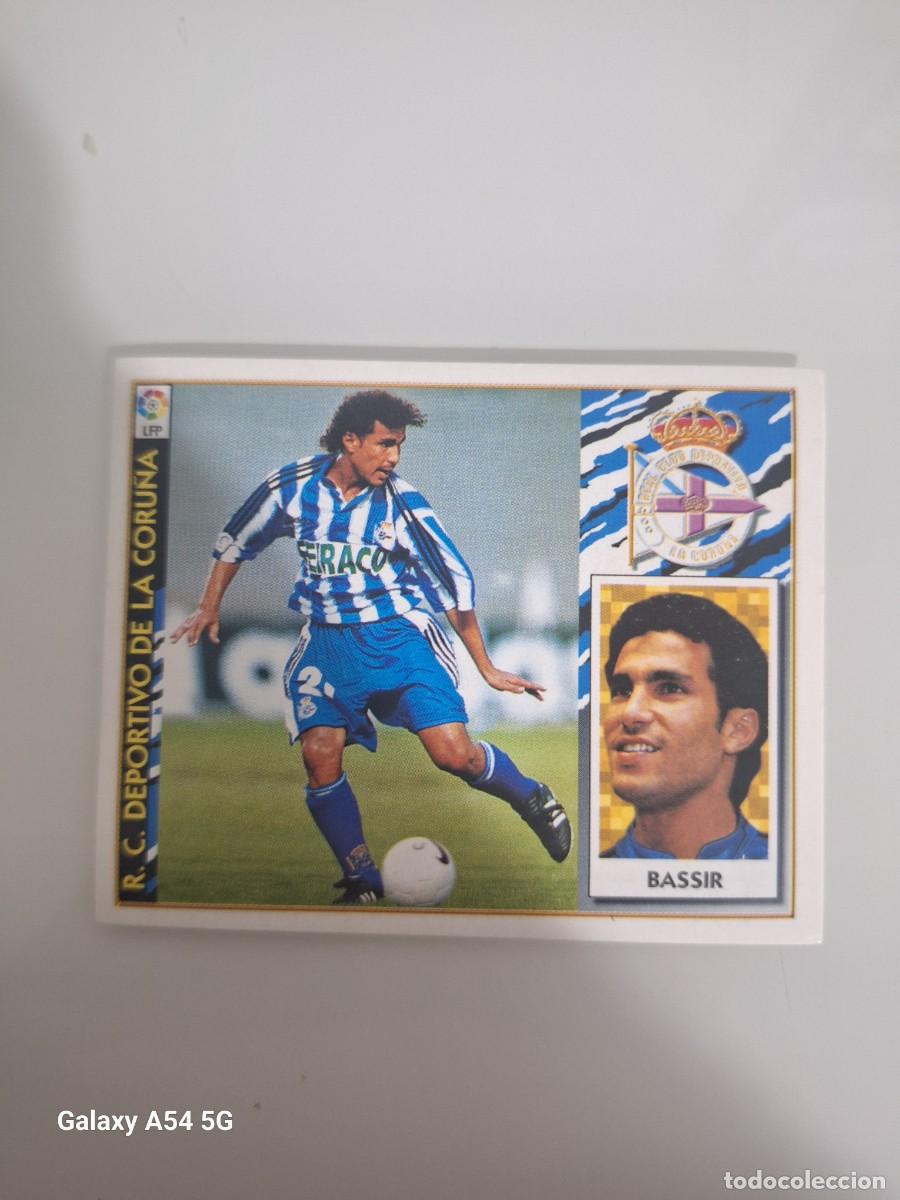 Cromos de f&uacute;tbol: COLOCA BASSIR D. CORU&Ntilde;A ESTE 97 98 SIN PEGAR