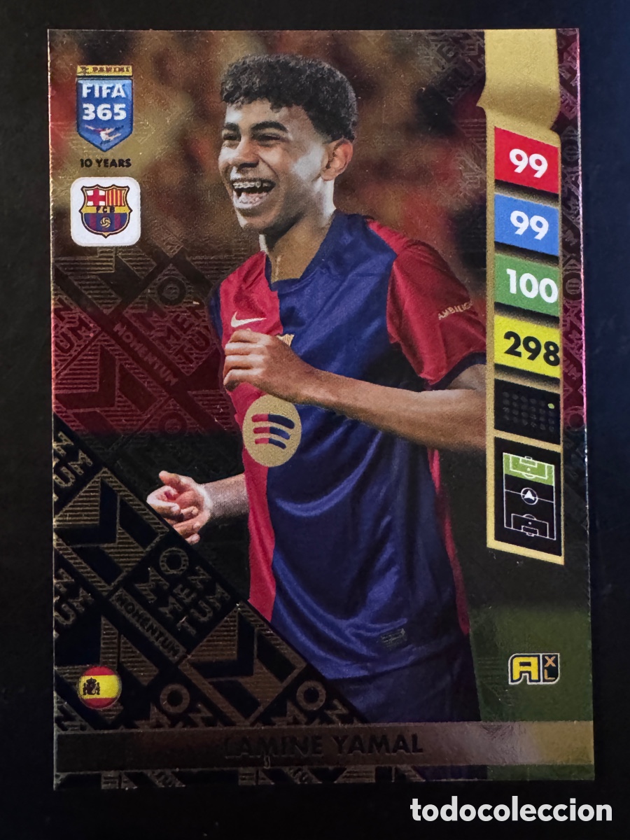 Cromos de f&uacute;tbol: Lamine Yamal Momentum Barcelona FIFA Adrenalyn 365 2025