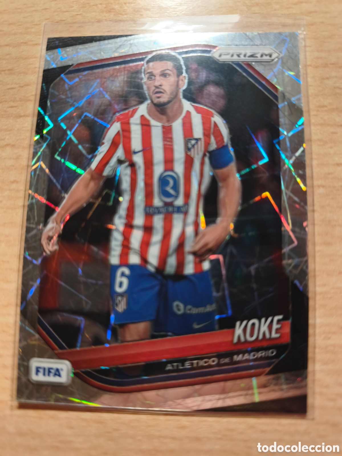Cromos de f&uacute;tbol: 10 KOKE ELECTRO PARALEL ATL&Eacute;TICO DE MADRID PRIZM FIFA CLUB WORLD CUP 2025 2026 PANINI 25 26 PARALELA