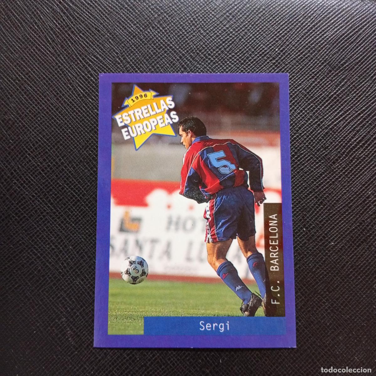 Cromos de f&uacute;tbol: 45 SERGI BARCELONA PANINI ESTRELLAS EUROPEAS 1996 CROMO FUTBOL 96 - A33 PG43
